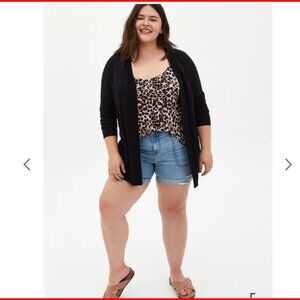 TORRID Leopard Print Swing Super Soft Knit Cami, Plus Size 2